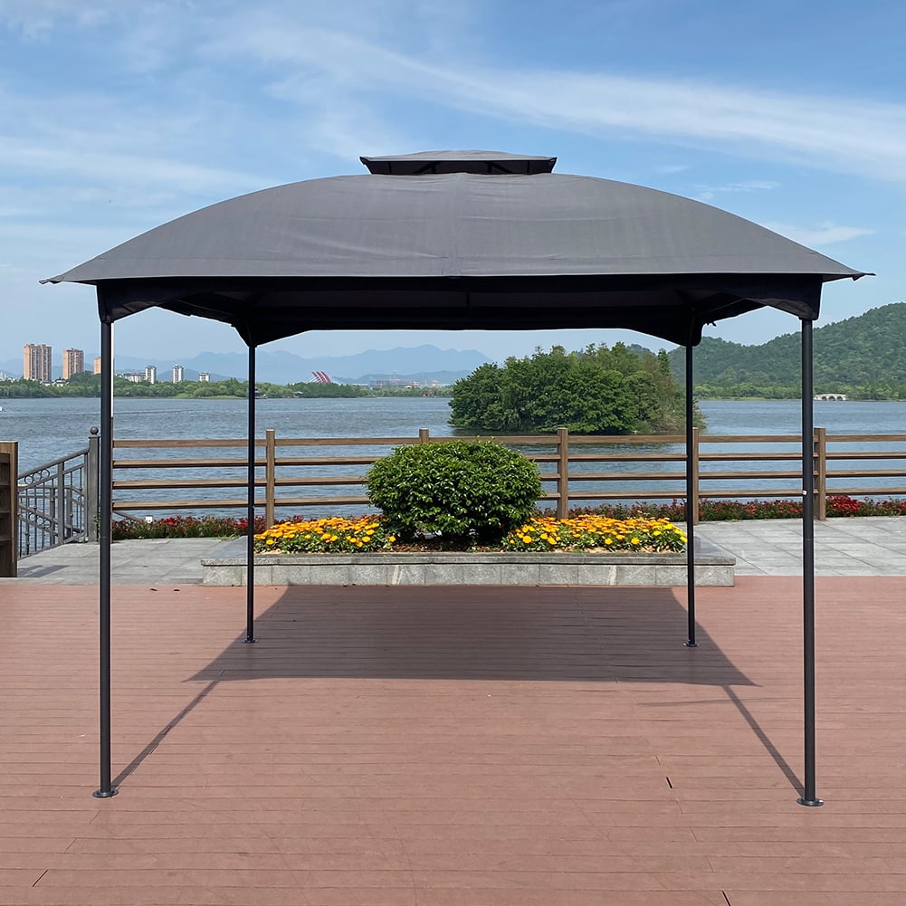 Kadyn 10 x 10 Ft Outdoor Party Tent, Wedding Party Tent with Curtains, Outdoor Canopy Tent for Backyard, Grey Top Kadyn 10 x 10 Ft Outdoor Party Tent, Wedding Party Tent with Curtains, Outdoor Canopy Tent for Backyard, Grey Top