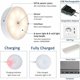 thumbnail image 4 of Motion Sensor LED Night Light, USB Rechargeable, 1W Auto Light with 3 Modes for Kitchen, Bedroom, Hallway, Stairs, Garage, Pack of 3, 4 of 5