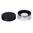 thumbnail image 4 of EeaseCA 2pcs 10g Empty Powder Case Round Elastic Mesh Loose Powder Container Makeup Case (Black), 4 of 7