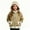 C-Khaki185, variant on DHFJKG Kids Boy Girl Fuzzy Trim Zip Up Hoodies Jackets Long Sleeve Hooded Drawstring Sweatshirt Coat With Front Pockets For Daily Outdoor Wear Leisure Outerwear