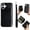 Black, variant on for iPhone 16 Phone Case with Wrist Strap [Back Zipper Accordion Wallet Case] [Magnetic 2-in-1 Detachable Purse] PU Leather Shockproof Women Men Cover for iPhone 16, Rosegold