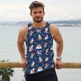 thumbnail image 6 of Salouo Winter old man Playtime for Men's Tank Tops,Sleeveless Muscle Shirts for Men Quick Dry Workout Tank Top Gym Muscle Tee Fitness Bodybuilding Sleeveless T Shirt-Large, 6 of 7