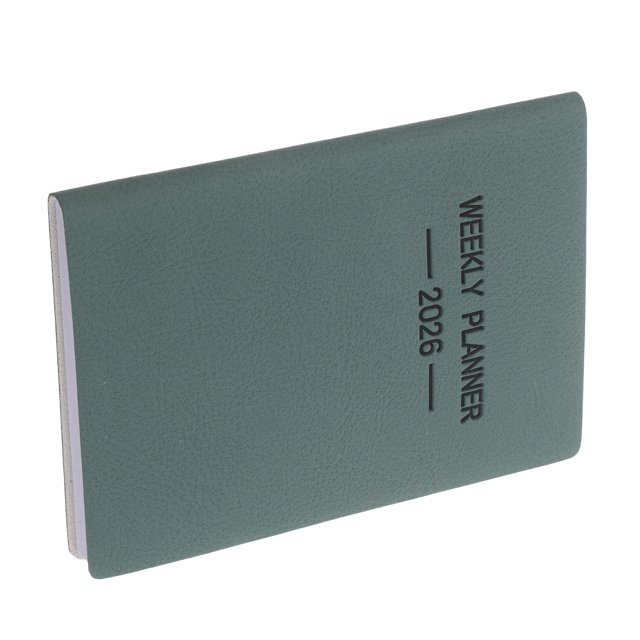 CTIRCHIU Simple Weekly Planner Pocket Notebook Green Artificial Time Management For Personal Use 1Pcs