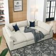 thumbnail image 1 of Modway Commix 6-Piece Down Filled Overstuffed Sectional Sofa in Light Beige, 1 of 10