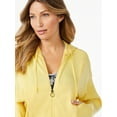 thumbnail image 4 of Sofia Active by Sofia Vergara Women's Ribbed Zip Fleece Hoodie, 4 of 6