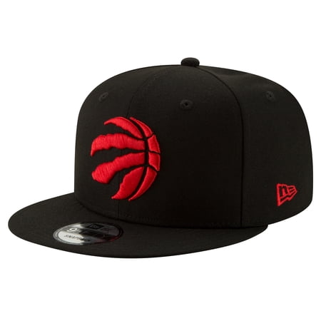 Men s New Era Black Toronto Raptors Official Team Color 9FIFTY Snapback Hat