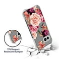thumbnail image 6 of CoverON Phone Design For Goolge Pixel 9a Case, Clear Flexible Soft Rubber Slim TPU Cover, Peony Flower, 6 of 8
