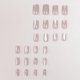 thumbnail image 3 of PEPFTG Uñas postizas adhesivas Cat Eye rosa cuadradas 24 piezas, 3 of 7