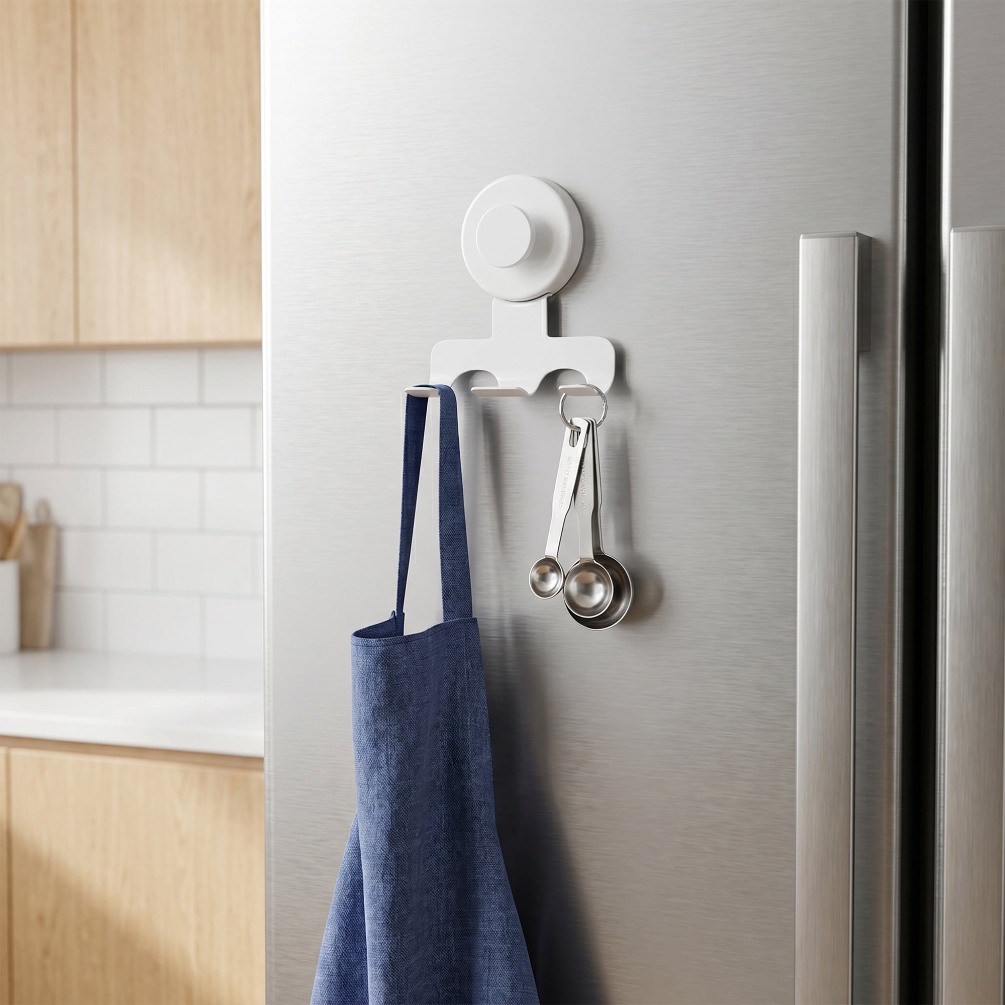 Unique Bargains Suction Cup Hooks for Shower 2-Pack Wall Hooks for Hanging White
