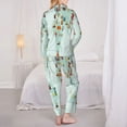 thumbnail image 5 of Bingfone Womens Pajama Sets World Travel Map Print,Long Sleeve Loungewear Pajamas Set-Small, 5 of 9