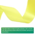 thumbnail image 3 of Uxcell Satin Ribbon, Single Face Polyester Satin Ribbon for Gift Wrapping, Crafts Lemon Yellow 1-1/2 inch, 3 of 7