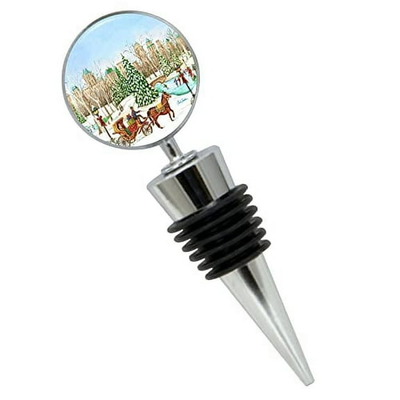 Chuck Fischer'S Central Park Wine Bottle Stopper In Gift Box, Perfect For House Warming Gift