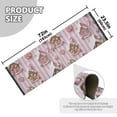 thumbnail image 5 of Yayeee Runner Rug for Bedroom 2'x6' Machine Washable Hallway Non Slip Mat, Pink Gingerbread Houses, 5 of 8