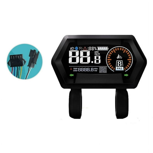 Pantalla LCD para Bicicleta Eléctrica M9, 24 V-72 V, Medidor de Color LCD para Moto de Nieve, Velocímetro LCD SM5+2PIN