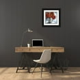 thumbnail image 3 of Nan 20x20 Black Ornate Wood Framed with Double Matting Museum Art Print Titled - Arreglo en Rojo II, 3 of 4
