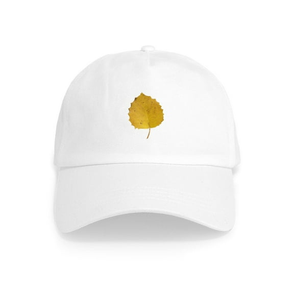CafePress - Golden Aspen Leaf - Adjustable 100% Brushed Unisex Casual Cotton Baseball Cap, Beige, 1