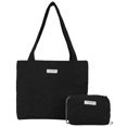 thumbnail image 1 of Bolso Hobo Sólido 2 Uds. Conjunto Pana Informal Gran Capacidad para Mujer, 1 of 9