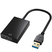 THORMN Television Same Frequency Projection Black Usb 3.0 To HDMI-Compatible Drive Free Audio And Video Adapter Converter