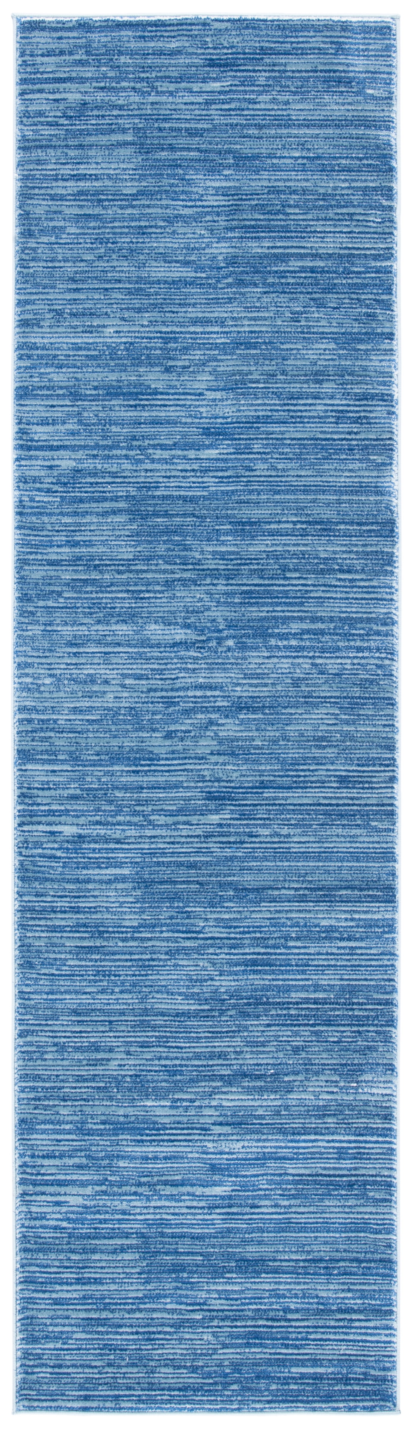 SAFAVIEH Vision Adrasteia Overdyed Solid Runner, 2'2" x 8', Blue - Modern Design, Blue, Non-Shedding & Easy Cleaning, Ideal for Living Room, Bedroom, Dining Space, Entryway, Hallway, Kitchen