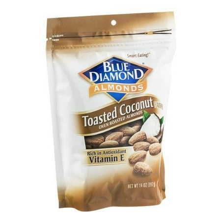 Blue Diamond Almonds Toasted Coconut Oven Roasted Almonds 14 oz. (Best Way To Toast Coconut)