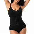 thumbnail image 2 of MaFYtyTPR Women's Shapewear Bodysuits Solid Color Buckle One-Piece Corsets Clothes Ladies Tummy Control Bodysuit Z-Black XL, 2 of 6
