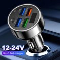 thumbnail image 4 of 40W 6 Puertos USB Cargador Coche Carga Rápida PD QC3.0 Cargador Carga Rápida, 4 of 9