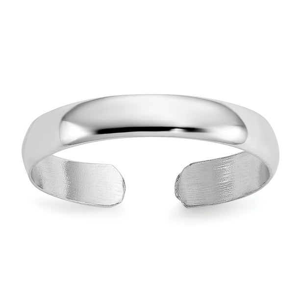Toe ring white gold clearance