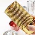 thumbnail image 6 of 50Pc Disposable Cake Cup Gold Silver Color Edge Curl Paper Cake Cup Birthday Cake Cup Wedding Birthday Party Disposable Cake Cup (G), 6 of 7