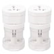 thumbnail image 1 of Adaptador de Viaje Universal, Tamamo de Pequeño Tamaño Universal Abs 2pcs Portátil para Viaje, 1 of 7