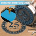 thumbnail image 5 of DIY 2 Sheets Light Blue Rubber Stamp Sheets 11.8x8.2 inch A4 Laser Stamp Rubber Laserable Rubber Carving Blocks for DIY Crafts Stamp Engraving Machines 2.5mm Thick DIY, 5 of 6