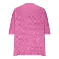 thumbnail image 4 of SHTXOZHI Women Summer Lightweight Cardigan Half Sleeve Hollow-Out Beach Cover Ups Cardigans, 4 of 6