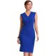 thumbnail image 3 of Vestido de tubo K para mujer, sin mangas, cuello en V, cinturón de oficina de negocios, vestidos de lápiz, 3 of 5