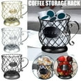 thumbnail image 4 of XMMSWDLA Cup Holder Coffee Pod Holders for 40 cups Storage Organizer Coffee Bar Accessories for Counter - gold, 4 of 8