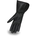 thumbnail image 2 of First Mfg Co - Madame - Women's Motorcycle Biker Riding Black Leather Gloves - 3X Large - Gel Padding, 2 of 2