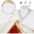thumbnail image 4 of Christmas Gingerbread Shower Curtain, White Xmas Cute Gingerbread Man House Snowflake Winter New Year Holiday Bathroom Curtain Waterproof Fabric Machine Washable with Hooks, 36" Wx72 L, 4 of 6