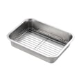 thumbnail image 4 of Siruishop Baking Pan with Wire Rack Plate Cooling Rack for Buffet Kitchen Home 36x27x7cm, 4 of 8