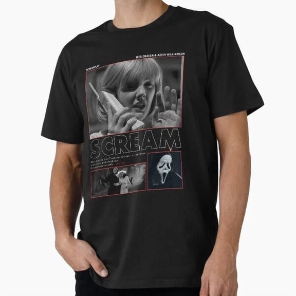 Kiraa Tee With Scream Ghostface Movie T-Shirt S-5Xl