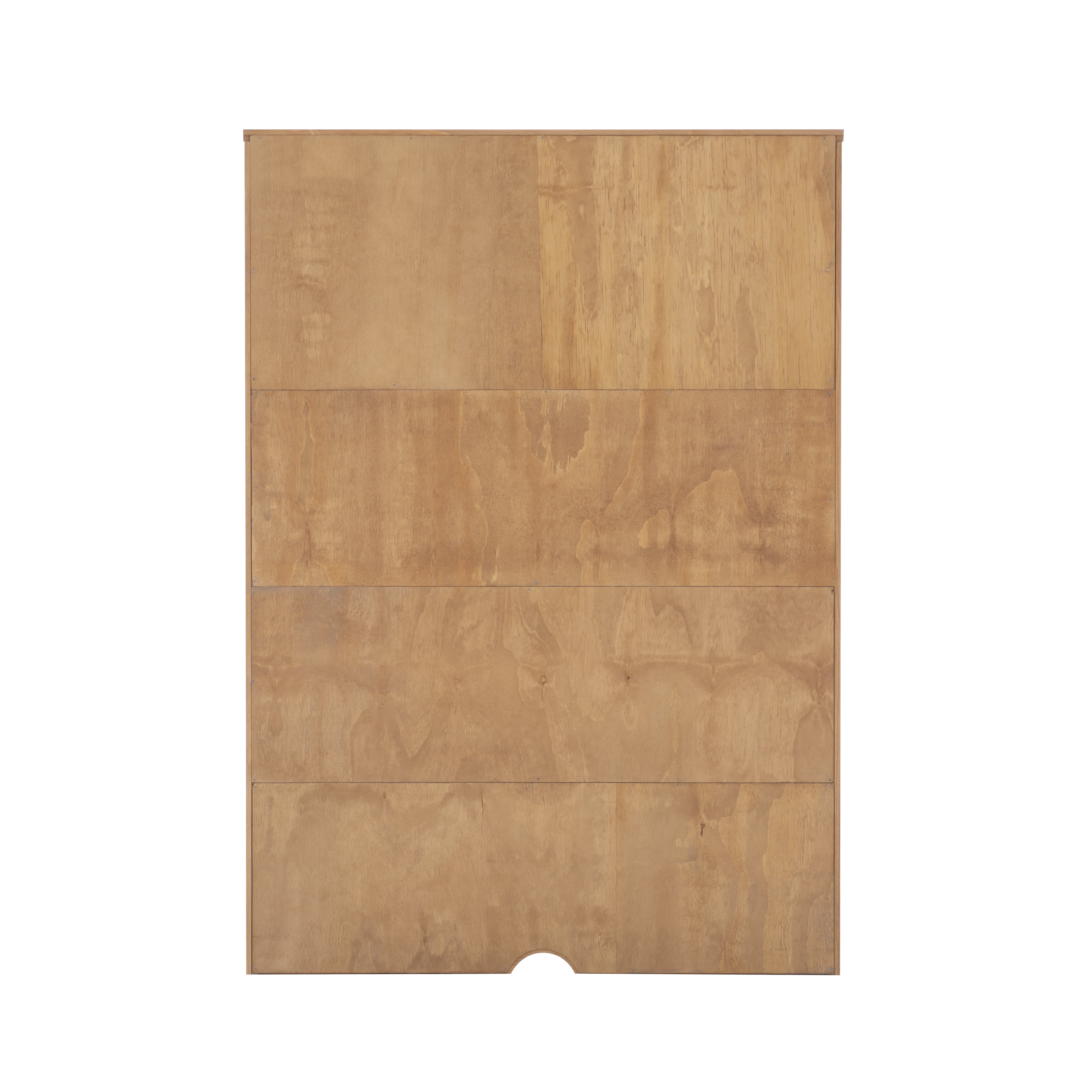 Linon Vikki 3-Shelf Bookcase Hutch, Rustic Honey