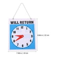 thumbnail image 3 of Shisuyan Will Return Sign Clock Design Sign Pendant Decorative Restaurant Wall Pendant Clock Sign Decor, 3 of 8