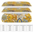thumbnail image 2 of HAHDAXIA Bohemia India Pattern Bedding Solid Comforter Set for All Seasons,3 Pieces(1 Comforter+2 Pillowcases),Soft Microfiber Bedding Set Queen(90"x90"), 2 of 7