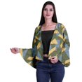 thumbnail image 1 of Moomaya Cardigan Ouvert Imprimé devant Manches Cloche Complètes Vêtements d'Été pour Femmes, 1 of 1
