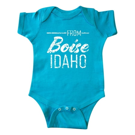 

Inktastic From Boise Idaho in White Distressed Text Gift Baby Boy or Baby Girl Bodysuit