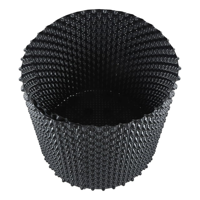 Plant Root Controller, Plastic Air Pruning Pots Roots Trainer Breathable Shorten Growth Period Garden Nersery Pot Root Grow Container For Flowers Fruits Black