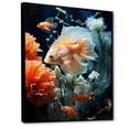 thumbnail image 2 of Designart "Coral Butterflyfish Marine Expedition II" Butterfly fish Floater Framed Canvas Prints, 2 of 5