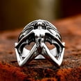 thumbnail image 3 of Mens Gothic Devil Ring Steel Retro Punk Statement Jewelry Durable Fashion Accessory Unique Design High Quality, 3 of 10