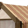thumbnail image 5 of Orient Pet House, Middle Eastern Swirl Floral Ornament Branches Motif Oriental Art, Outdoor & Indoor Portable Dog Kennel with Pillow and Cover, 5 Sizes, Ruby Pale Coffee Cream, by Ambesonne, 5 of 5