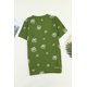 thumbnail image 2 of ABPHQTO Camiseta de mujer con cuello redondo y estampado de diente de león verde, 2 of 5