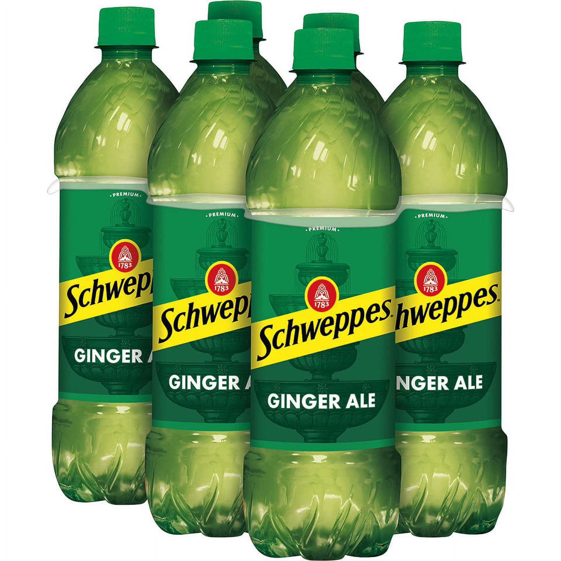 Schweppes Ginger Ale Soda, .5 L bottles, 6 pack - Walmart.com