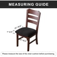 thumbnail image 3 of Genina Waterproof Seat Covers for Dining Room Chairs seat Covers Kitchen Chair Covers slipcovers (Beige, 4 Pcs), 3 of 7