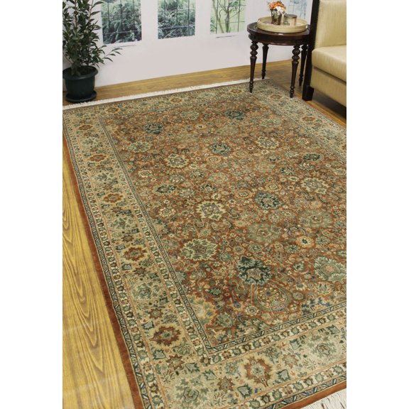 Wali Lahore Rust/Beige Rug, 6'1" x 9'1"